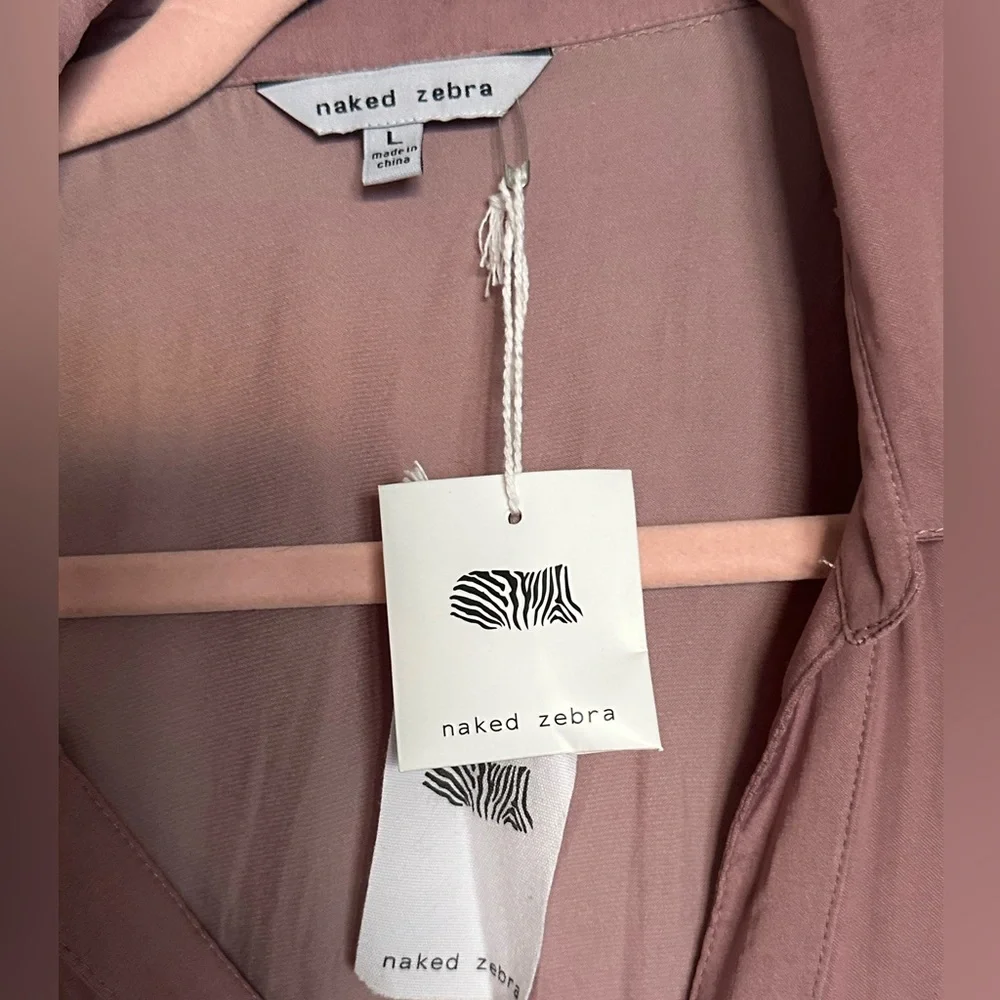 L Naked Zebra silk blouse - Picture 4 of 4